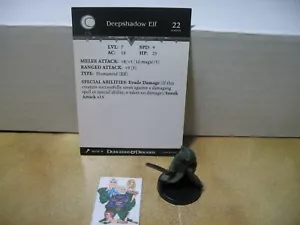 =Dungeons and Dragons D&D GIANTS OF LEGEND Deepshadow Elf 14/72 con tarjeta= - Imagen 1 de 1