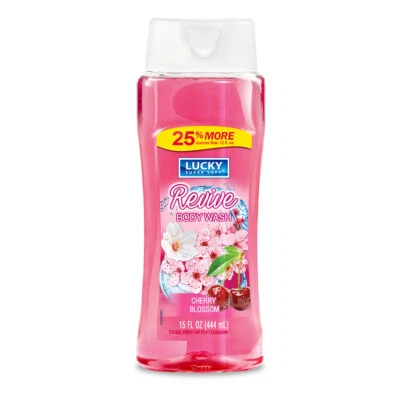 Jabón corporal Lucky Super Soft Revive. Fragancia relajante flor de cerezo. 15 fl.oz Foto 1 de 3