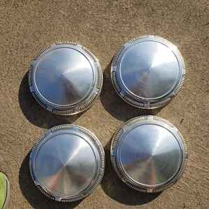 Set 4 Plymouth Fury Dog Dish Caps Hubcaps Center Poverty 1970 1979 Mopar Police - Picture 1 of 12