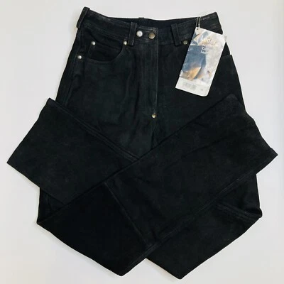 Hein Gericke Motocicleta Cuero Gamuza Auténtico Negro Rider US 26x33 NUEVO Foto 1 de 4