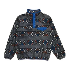 VINTAGE PATAGONIA SYNCHILLA SNAP T FLEECE SWEATER MEDIUM M 10 YOUTH AZTEC TRIBAL - Picture 1 of 4
