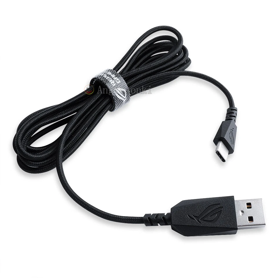 USB Type C 1.8M Cable For ASUS P704 ROG CHAKRAM Wired Mouse Charging Cable  - Image 1 of 4