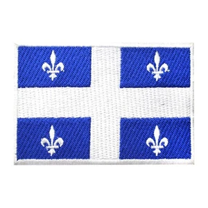 Quebec Flag Patch, Quebec patch, Canada flag Embroidered Iron on Patch 9x6cm - Picture 1 of 1