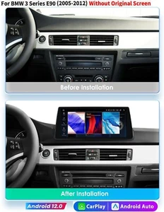 For BMW 3 Series E90 328i 335i 10.25"Android 13 Car GPS Stereo Radio Carplay DSP - Picture 1 of 21