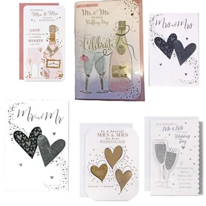 LGBT Wedding Cards Anniversary Same Sex Mr and Mr Mrs and Mrs Marriage Pride - Picture 1 of 13