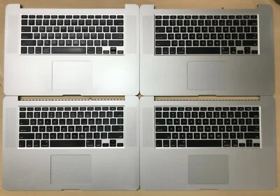 Lot of 4 Apple MacBook Pro 15" Palmrest Topcase  A1398, 613-1325-08 (290) - Image 1 of 4