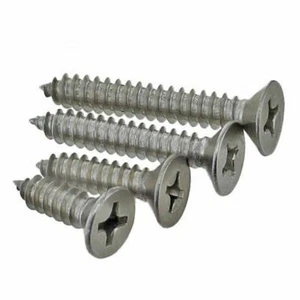 20X M2.2 M2.6 M3 Flat Head Phillips Self Tapping Wood Screw 304 Stainless Steel - Picture 1 of 4