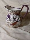 Wedgwood Of Etruria Barlaston Purple Pink Luster Ware Pitcher 6 in China England