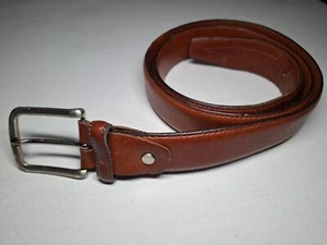 Officin Artigiana Brown Genuine Leather Belt Made in Italy Size 40 - Picture 1 of 23
