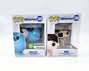 Monsters Flocked Sulley + Boo Funko Pop Disney Pixar - Picture 1 of 2