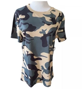 Blooming Jelly Women Camo Short Sleeve T-Shirt Size SMALL NWT EP140 - Picture 1 of 6