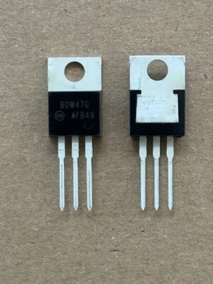 2 Stück Transitoren - BDW47G - ON Semiconductor - 15A - 100V - PNP - TO220-3