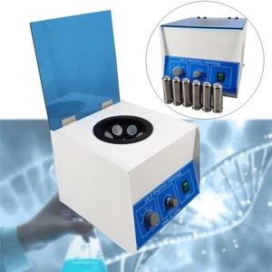 Centrifuga Elettrica da Scrivania 50mlx6 Tubo Attrezzatura Laboratorio Controllo Stepless 110V - Foto 1 di 17
