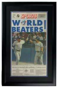 The Toronto Star Blue Jays 1992 World Series Champs gerahmte Zeitung 152290 - Bild 1 von 1