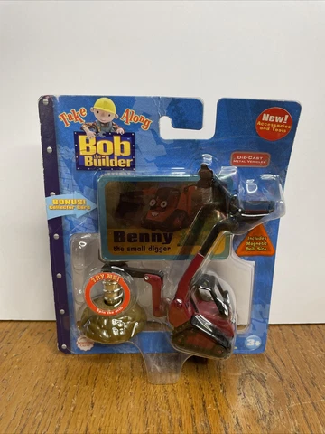 Bob The Builder Take Along - Benny The Digger - Diecast - 2006  NEW W/drill Cover