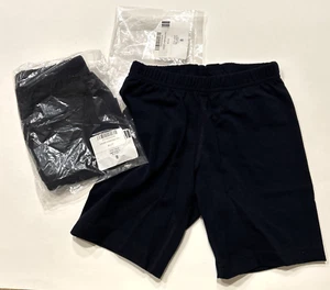 2 Bike Shorts UNISEX Size 8 DARK NAVY Under Layer Cotton/Poly/Spandex Kids - Picture 1 of 10