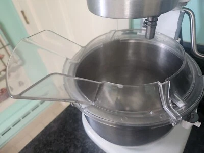 Vintage KitchenAid Pouring Shield Chute, Two Piece Clear Plastic "KPS2CL" - GUC - Image 1 of 4