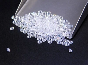 2.5 MM Lab Created White C.Z Round Cut Lot Loose Gemstone For Jewelry P-3467 - Picture 1 of 4