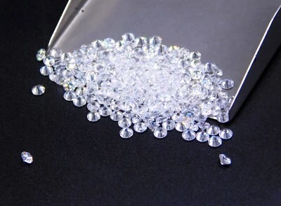 2.5 MM Lab Created White C.Z Round Cut Lot Loose Gemstone For Jewelry P-3467 - Image 1 of 4