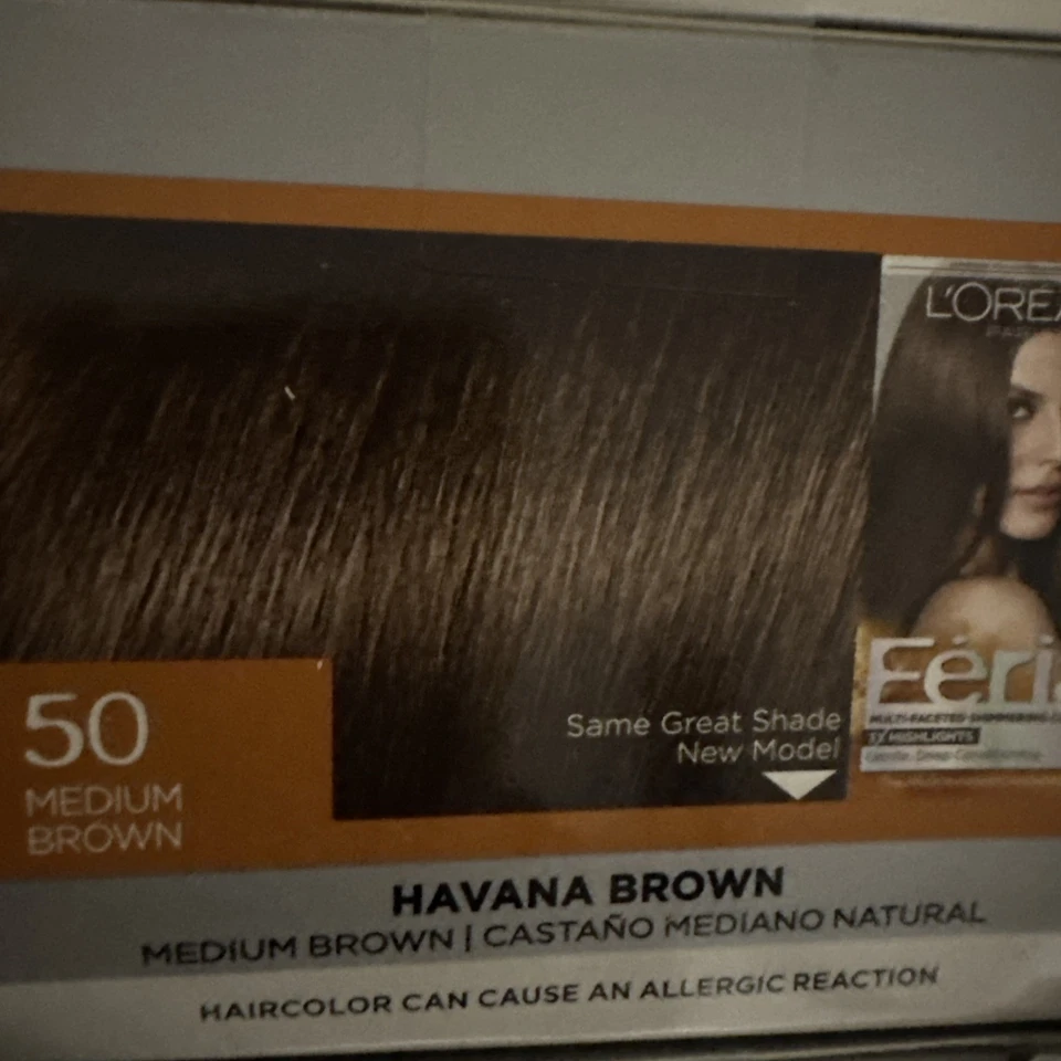 Color de cabello permanente L'Oreal Paris Feria, 50 marrón habana marrón medio Foto 1 de 1