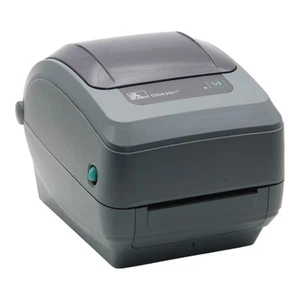 Drukarka etykiet termotransferowych Zebra GX430t 300DPI USB RS-232 bez zasilacza - Zdjęcie 1 z 6