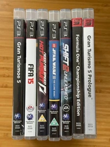 7x PS3 games - Star Wars III Clone Wars, Need for Speed, GT5, FIFA 15, Formula 1 - Picture 1 of 1