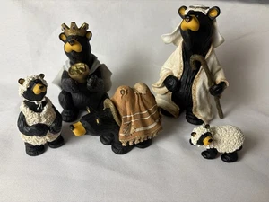 Bearfoots Jeff Fleming Big Sky Carvers Beartivity II 5-teiliges Krippenset - Bild 1 von 13