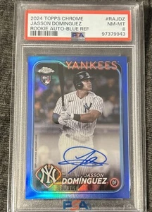 2024 Topps Chrome - Rookie Autographs Jasson Dominguez #RA-JDZ Blue Refractor... - Picture 1 of 3