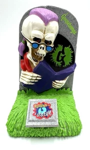Goosebumps Vintage Curly the Skeleton Single Book End - Reading Is A Scream - Picture 1 of 6