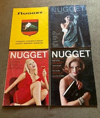 Vintage 4 Nugget Men's Magazines 1957-1963 - Image 1 of 4