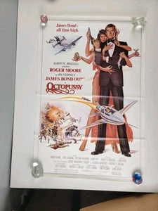VTG ~ 1983 James Bond 007 Octopussy Original Movie Poster 27 x 41 VGUC - Picture 1 of 12