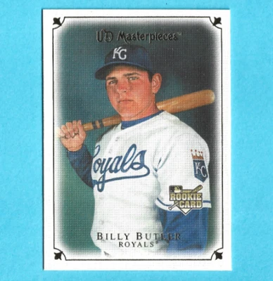UD Masterpieces #83 2007 Billy Butler RC Rookie Royals Foto 1 de 2