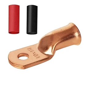 Terejetas de alambre de cobre de alta resistencia 1/0x1/4, 12 piezas 1/0 AWG 1/4"" perno tubular anillo ter... - Imagen 1 de 6