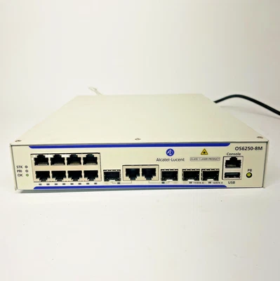 Alcatel-Lucent OS6250-8M 8-Port Managed 10/100 Switch + 2 SFP Ports - Image 1 of 4