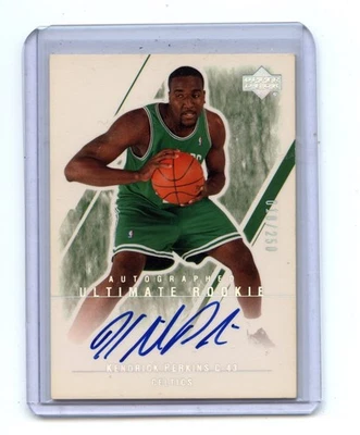 2003-04 Upper Deck Ultimate Collection #150 Kendrick Perkins RC automático/250 Foto 1 de 2