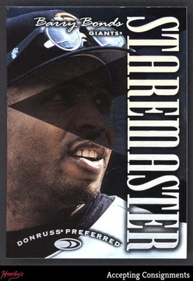 1997 Donruss Preferred Staremasters #11 Barry Bonds GIANTS 0181/1500 - Image 1 of 2