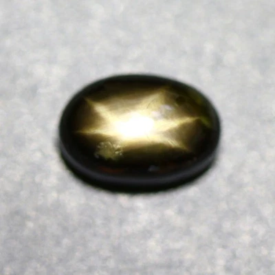 3.65 Cts_Loose Great Gemstone_100 % Natural Unheated Black Star Sapphire - Image 1 of 3