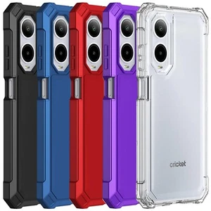 Funda de teléfono para Cricket Debut S3 2 capas protección esquinas TPU cubierta de parachoques - Imagen 1 de 41
