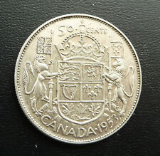 1953NSF Canada🍁 50 Cents  Silver Half Dollar Coin, VF or Better  Very Nice Coin