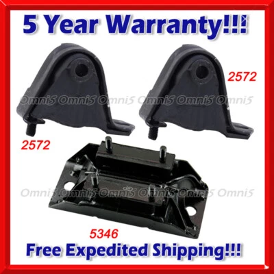 M661 Fits 2000-2001 Jeep Cherokee 4.0L Engine Motor & Transmission Mount Set 3pc - Изображение 1 из 3