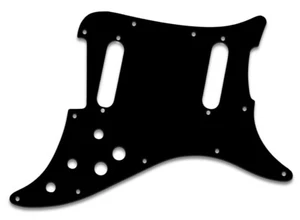 LEAD II 1979-82 GENUINE MODEL BLACK PG f. FENDER® 3PLY BWB USA QUALITY PICKGUARD - Picture 1 of 1