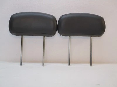 OEM 2002 - 2009 GMC ENVOY DARK GRAY VINYL LEATHER 3RD ROW SEAT HEADRESTS - Image 1 of 4