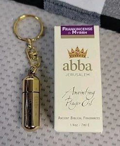 abba Jerusalem Anointing Oil Frankincense And Myrrh 1/4oz With Incense Holder - Picture 1 of 12