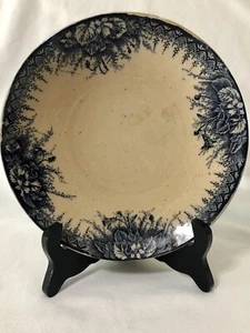 Luneville France Violette Blue Ironstone Bowl 7 3/4" x 1 1/4" Serving Dinnerware - Picture 1 of 9