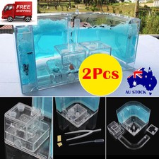 2PCS Ant Farm Workshop Insects Home Castle Maze Natural Ants Live World Kid Toys