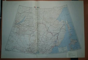 1945 US Army Special Strategic Map Russian Maritime Provinces China ww 2 - Picture 1 of 8