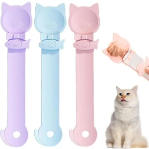 3PCS Cat Treat Feeder Spoon Strip Dispenser Easy Cat Wet Food Snack Feeding Tool - Picture 1 of 10