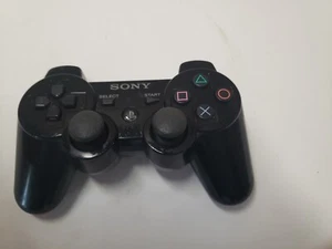 Sony PS3 Dualshock 3 Sixaxis Controller Black Genuine OEM Parts Only - Picture 1 of 5