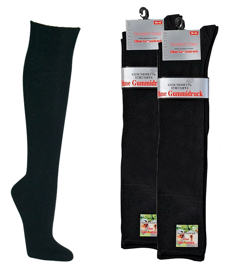 Gesundheitsstrümpfe Diabetiker  Gesundheitssocken schwarz weich Baumwolle Socken - Bild 1 von 1
