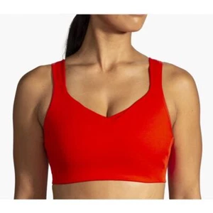 Reggiseno sportivo da corsa nuovo con etichette *brooks* donna arancione scuro drive convertibile 38 D - Foto 1 di 17